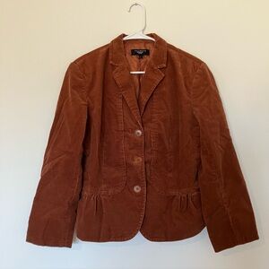 Talbots Brown Corduroy Peplum Blazer Size 12
Grandpacore Academia Preppy